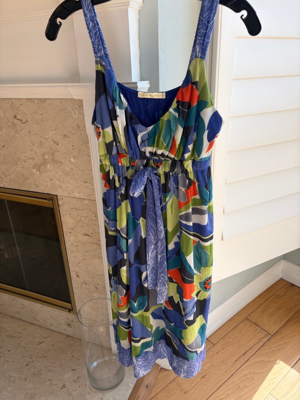 Weston Wear Multicolor Floral Maxi Dress in Blue, Green & Orange
